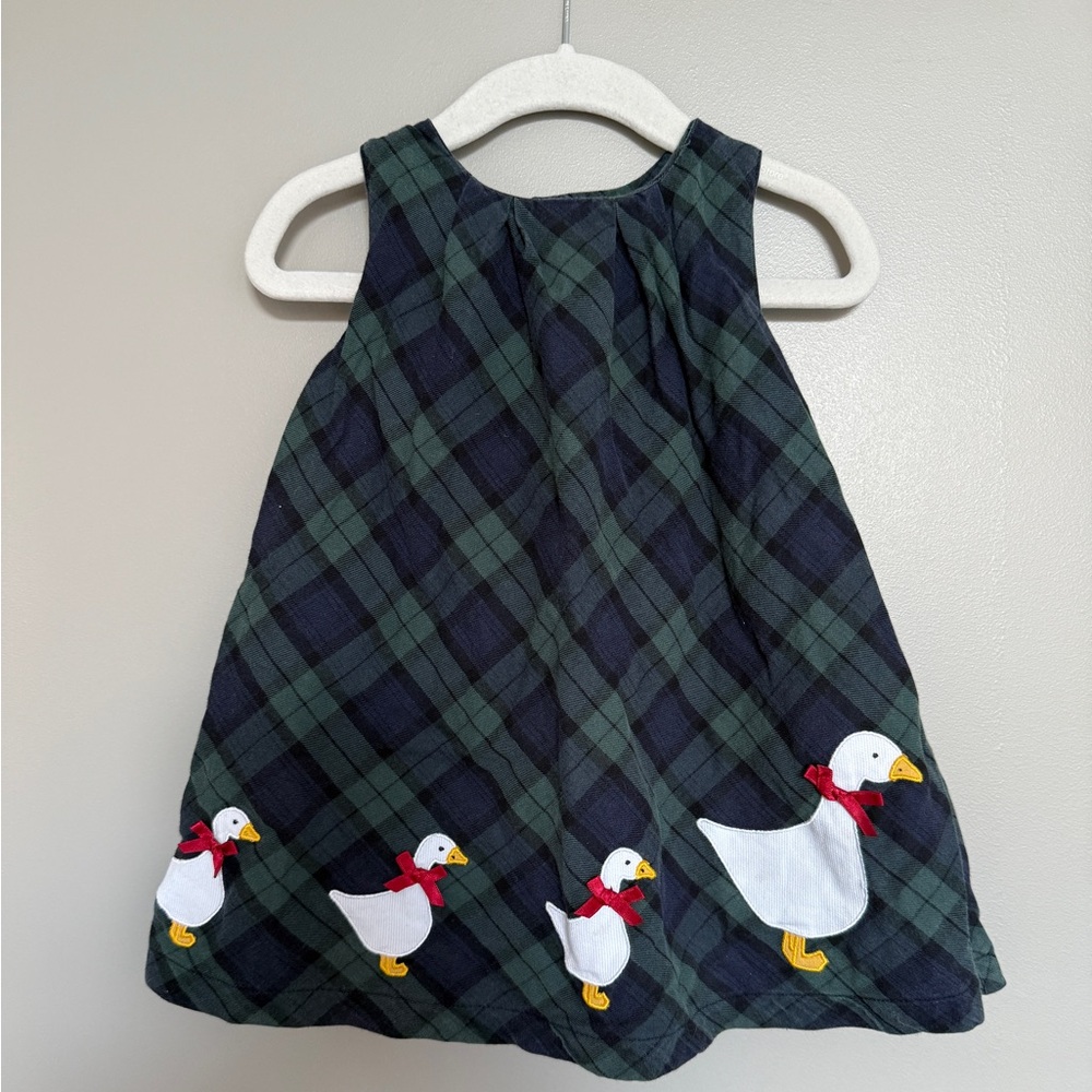 Trotters London Smocked Duck Dress